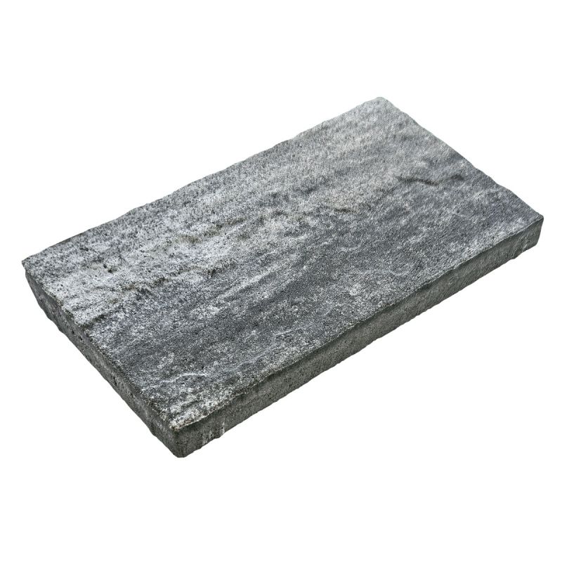 Terrassenplatte No1 Sahara weiß schwarz 48x24x3cm
