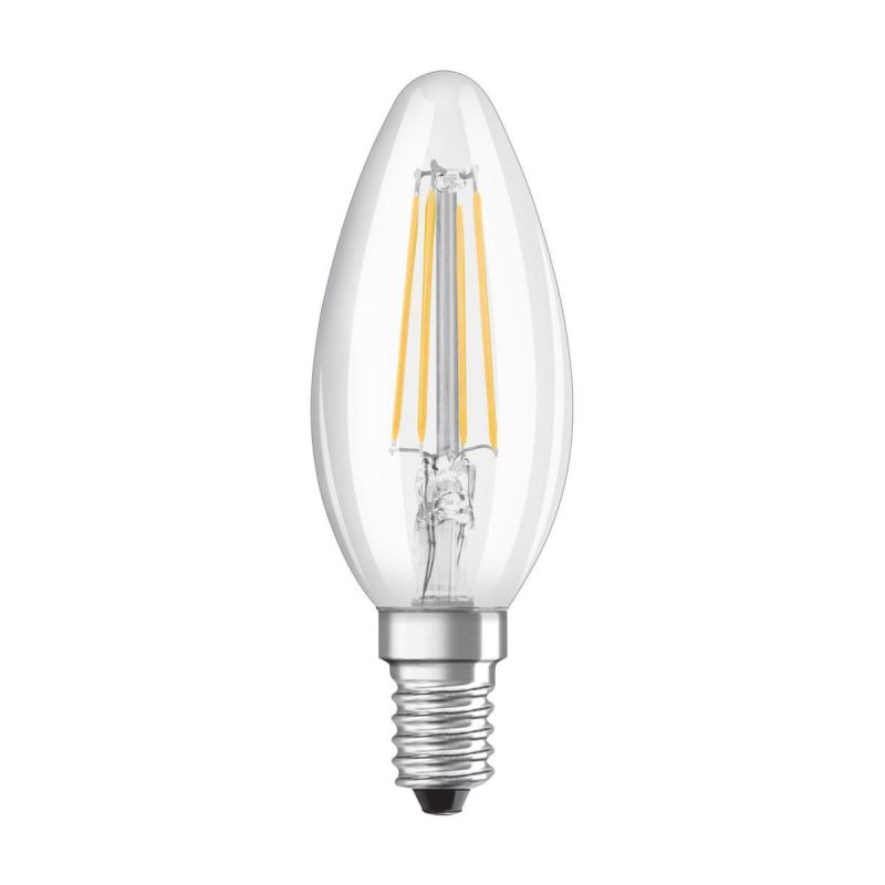 Osram 2x LED-Glühlampe Filament E14 4 Watt warmweiß klar