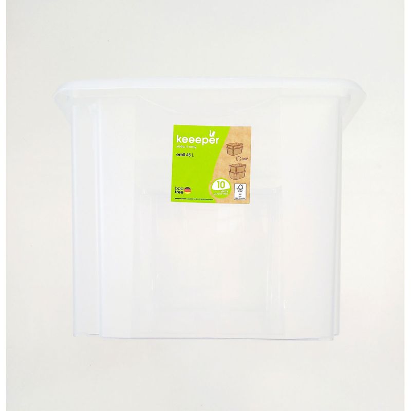 keeeper Aufbewahrungsbox Emil 55 x 29,5 x 39,5 cm 45 L transparent