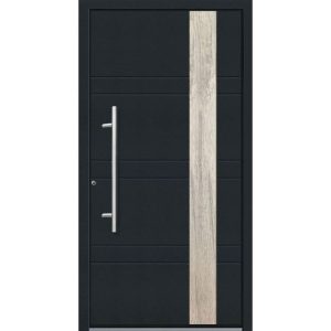 Aluminium Sicherheits-Haustür Monza Superior 60 mm anthrazit 110 x 210 cm Anschlag links inkl Griffset Aluminium Sicherheits-Haustür Monza Superior 60 mm anthrazit 110 x 210 cm Anschlag links inkl Griffset