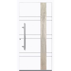 Aluminium Sicherheits-Haustür Monza Exklusiv 75 mm weiß 110 x 210 cm Anschlag links inkl Griffset Aluminium Sicherheits-Haustür Monza Exklusiv 75 mm weiß 110 x 210 cm Anschlag links inkl Griffset
