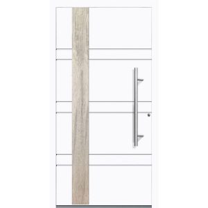 Aluminium Sicherheits-Haustür Monza Exklusiv 75 mm weiß 110 x 210 cm Anschlag rechts inkl Griffset Aluminium Sicherheits-Haustür Monza Exklusiv 75 mm weiß 110 x 210 cm Anschlag rechts inkl Griffset