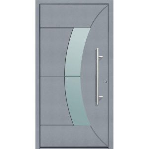 Aluminium Sicherheits-Haustür Verona Superior 60 mm grau 110 x 210 cm Anschlag rechts inkl Griffset Aluminium Sicherheits-Haustür Verona Superior 60 mm grau 110 x 210 cm Anschlag rechts inkl Griffset