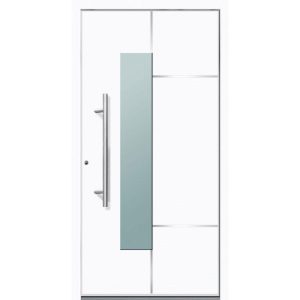 Aluminium Sicherheits-Haustür Bari Superior 60 mm weiß 110 x 210 cm Anschlag links inkl Griffset Aluminium Sicherheits-Haustür Bari Superior 60 mm weiß 110 x 210 cm Anschlag links inkl Griffset
