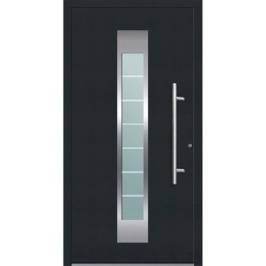 Aluminium Sicherheits-Haustür Florenz Exklusiv 75 mm anthrazit 110 x 210 cm Anschlag rechts inkl Griffset Aluminium Sicherheits-Haustür Florenz Exklusiv 75 mm anthrazit 110 x 210 cm Anschlag rechts inkl Griffset