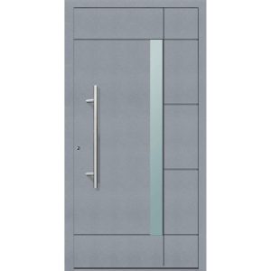Aluminium Sicherheits-Haustür Vicenza Exklusiv 75 mm grau 110 x 210 cm Anschlag links inkl Griffset Aluminium Sicherheits-Haustür Vicenza Exklusiv 75 mm grau 110 x 210 cm Anschlag links inkl Griffset