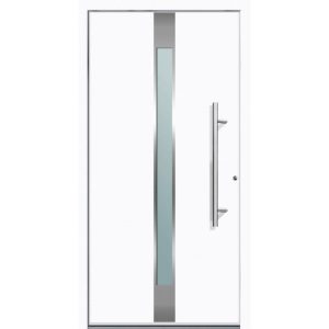 Aluminium Sicherheits-Haustür Rimini Superior 60 mm weiß 110 x 210 cm Anschlag rechts inkl Griffset Aluminium Sicherheits-Haustür Rimini Superior 60 mm weiß 110 x 210 cm Anschlag rechts inkl Griffset