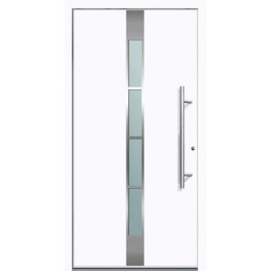 Aluminium Sicherheits-Haustür Ferrara Superior 60 mm weiß 110 x 210 cm Anschlag rechts inkl Griffset Aluminium Sicherheits-Haustür Ferrara Superior 60 mm weiß 110 x 210 cm Anschlag rechts inkl Griffset