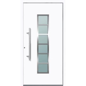 Aluminium Sicherheits-Haustür Trient Superior 60 mm weiß 110 x 210 cm Anschlag links inkl Griffset Aluminium Sicherheits-Haustür Trient Superior 60 mm weiß 110 x 210 cm Anschlag links inkl Griffset