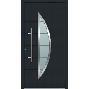 Aluminium Sicherheits-Haustür Sassari Superior 60 mm anthrazit 110 x 210 cm Anschlag links inkl Griffset Aluminium Sicherheits-Haustür Sassari Superior 60 mm anthrazit 110 x 210 cm Anschlag links inkl Griffset