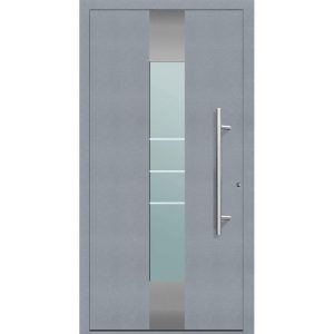 Aluminium Sicherheits-Haustür Catania Exklusiv 75 mm grau 100 x 210 cm Anschlag links inkl Griffset Aluminium Sicherheits-Haustür Catania Exklusiv 75 mm grau 100 x 210 cm Anschlag links inkl Griffset