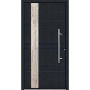 Aluminium Sicherheits-Haustür Monza Superior 60 mm anthrazit 100 x 210 cm Anschlag rechts inkl Griffset Aluminium Sicherheits-Haustür Monza Superior 60 mm anthrazit 100 x 210 cm Anschlag rechts inkl Griffset