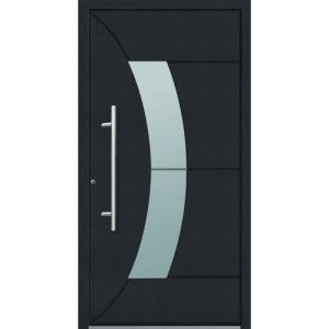 Aluminium Sicherheits-Haustür Verona Superior 60 mm anthrazit 100 x 210 cm Anschlag links inkl Griffset Aluminium Sicherheits-Haustür Verona Superior 60 mm anthrazit 100 x 210 cm Anschlag links inkl Griffset