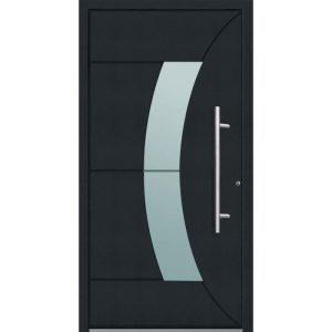 Aluminium Sicherheits-Haustür Verona Superior 60 mm anthrazit 100 x 210 cm Anschlag rechts inkl Griffset Aluminium Sicherheits-Haustür Verona Superior 60 mm anthrazit 100 x 210 cm Anschlag rechts inkl Griffset