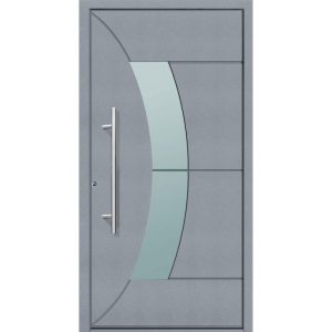 Aluminium Sicherheits-Haustür Verona Superior 60 mm grau 100 x 210 cm Anschlag links inkl Griffset Aluminium Sicherheits-Haustür Verona Superior 60 mm grau 100 x 210 cm Anschlag links inkl Griffset