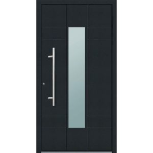 Aluminium Sicherheits-Haustür Como Superior anthrazit 100 x 210 x 6 cm links Aluminium Sicherheits-Haustür Como Superior anthrazit 100 x 210 x 6 cm links