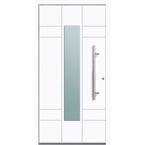 Aluminium Sicherheits-Haustür Como Superior weiß 100 x 210 x 6 cm rechts Aluminium Sicherheits-Haustür Como Superior weiß 100 x 210 x 6 cm rechts