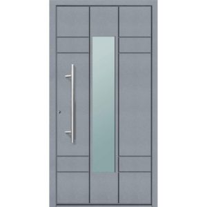 Aluminium Sicherheits-Haustür Como Superior grau 100 x 210 x 6 cm links Aluminium Sicherheits-Haustür Como Superior grau 100 x 210 x 6 cm links
