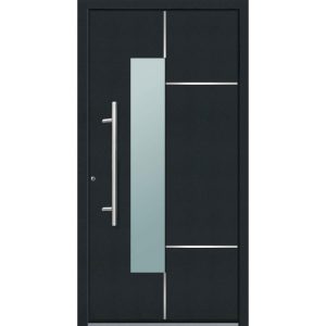 Aluminium Sicherheits-Haustür Bari Superior 60 mm anthrazit 100 x 210 cm Anschlag links inkl Griffset Aluminium Sicherheits-Haustür Bari Superior 60 mm anthrazit 100 x 210 cm Anschlag links inkl Griffset