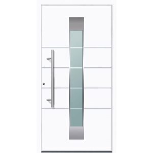 Aluminium Sicherheits-Haustür Turin Superior 60 mm weiß 100 x 210 cm Anschlag links inkl Griffset Aluminium Sicherheits-Haustür Turin Superior 60 mm weiß 100 x 210 cm Anschlag links inkl Griffset