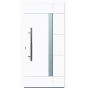 Aluminium Sicherheits-Haustür Vicenza Exklusiv 75 mm weiß 100 x 210 cm Anschlag links inkl Griffset Aluminium Sicherheits-Haustür Vicenza Exklusiv 75 mm weiß 100 x 210 cm Anschlag links inkl Griffset