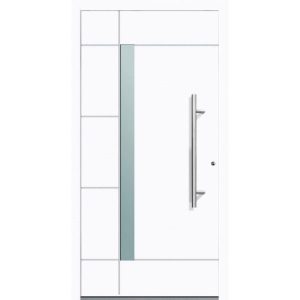 Aluminium Sicherheits-Haustür Vicenza Exklusiv 75 mm weiß 100 x 210 cm Anschlag rechts inkl Griffset Aluminium Sicherheits-Haustür Vicenza Exklusiv 75 mm weiß 100 x 210 cm Anschlag rechts inkl Griffset