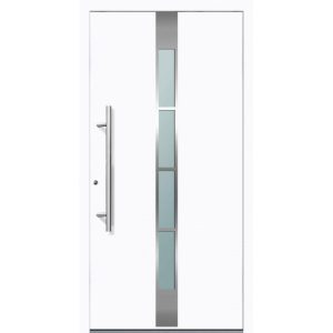 Aluminium Sicherheits-Haustür Ferrara Exklusiv 75 mm weiß 100 x 210 cm Anschlag links inkl Griffset Aluminium Sicherheits-Haustür Ferrara Exklusiv 75 mm weiß 100 x 210 cm Anschlag links inkl Griffset