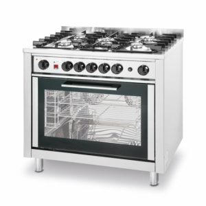 HENDI Gasherd 5 Brenner 14,3 kW, Elektrobackofen 2900W HENDI Gasherd 5 Brenner 14,3 kW, Elektrobackofen 2900W