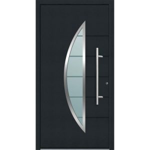 Aluminium Sicherheits-Haustür Sassari Superior 60 mm anthrazit 100 x 210 cm Anschlag rechts inkl Griffset Aluminium Sicherheits-Haustür Sassari Superior 60 mm anthrazit 100 x 210 cm Anschlag rechts inkl Griffset