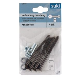 Suki Scharnierbandschraube Durchmesser 6 x 80 mm brüniert 4 Stück Suki Scharnierbandschraube Durchmesser 6 x 80 mm brüniert 4 Stück