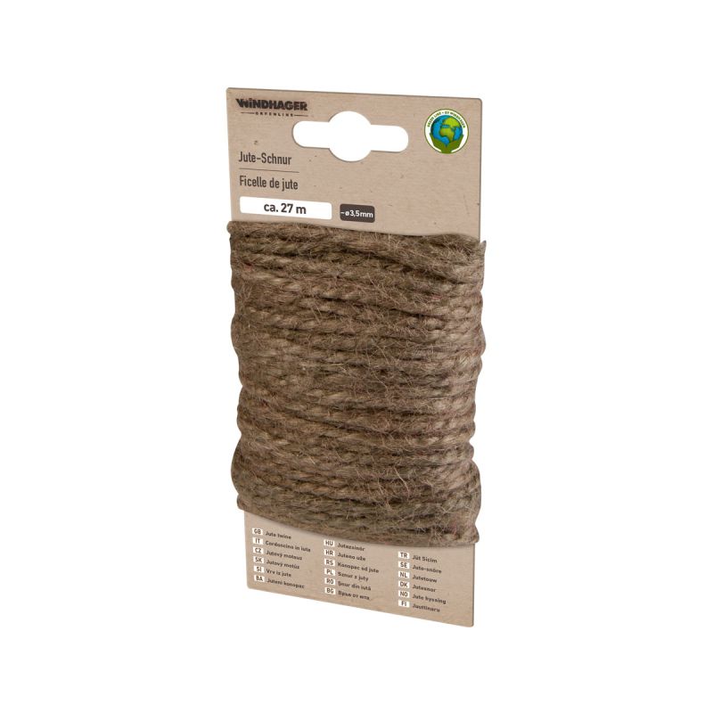 Windhager Jute-Schnur 27m terrabraun