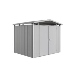Biohort Gerätehaus Panorama Größe P3 silber-metallic mit Doppeltür Biohort Gerätehaus Panorama Größe P3 silber-metallic mit Doppeltür