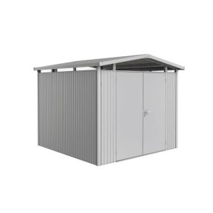 Biohort Gerätehaus Panorama Größe P4 silber-metallic mit Doppeltür Biohort Gerätehaus Panorama Größe P4 silber-metallic mit Doppeltür
