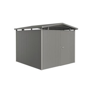 Biohort Gerätehaus Panorama Größe P4 quarzgrau- metallic mit Standardtür Biohort Gerätehaus Panorama Größe P4 quarzgrau- metallic mit Standardtür