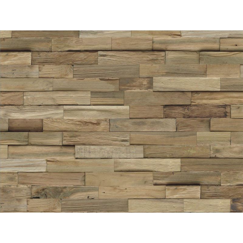 Indo FSC Teak Paneel 10 Stück 500 x 200 x 10-20 mm