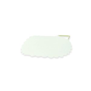 Suki Bilderöse 30 mm weiß Leinen gummiert Suki Bilderöse 30 mm weiß Leinen gummiert