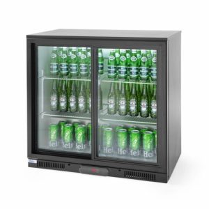 ARKTIC Glastür-Barkühlschrank mit 2 Schiebetüren 197L ARKTIC Glastür-Barkühlschrank mit 2 Schiebetüren 197L