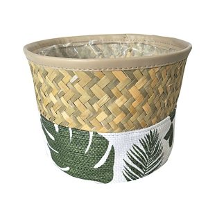 Haveson Seegraskorb Monstera 15 x 17 x 15 cm Haveson Seegraskorb Monstera 15 x 17 x 15 cm