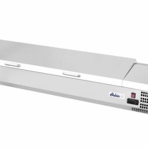 ARKTIC Aufsatz-Kühlvitrine 7x GN 1/3, 1605x395x290mm ARKTIC Aufsatz-Kühlvitrine 7x GN 1/3, 1605x395x290mm