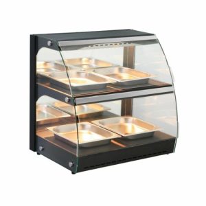HENDI Warmhaltevitrine mit Quartzheizung, 2 Regalböden HENDI Warmhaltevitrine mit Quartzheizung, 2 Regalböden