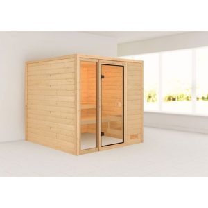Karibu Sauna Jutta naturbelassen ohne Ofen ohne Dachkranz