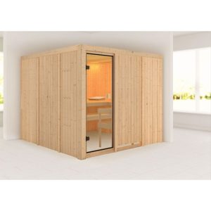Karibu Sauna Arvika naturbelassen ohne Ofen