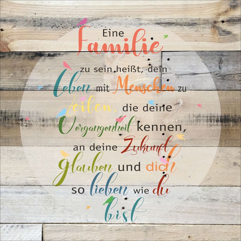 Decopanel Familie 30 x 30 cm