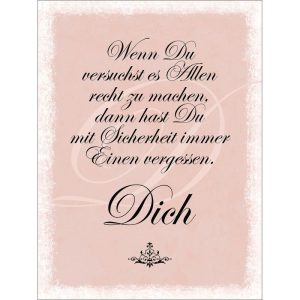 Decopanel Spruch 30 x 40 cm Decopanel Spruch 30 x 40 cm
