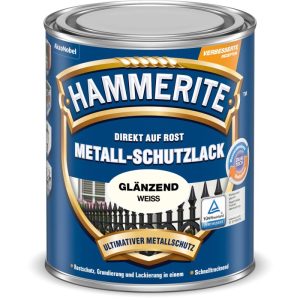 Hammerite Metallschutzlack weiß glänzend 250 ml Hammerite Metallschutzlack weiß glänzend 250 ml
