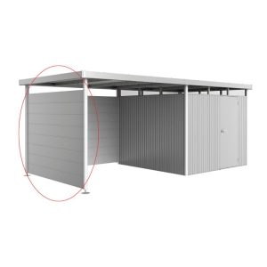 Biohort Seitenwand für Seitendach zu Gerätehaus HighLine H4 silber-metallic Biohort Seitenwand für Seitendach zu Gerätehaus HighLine H4 silber-metallic