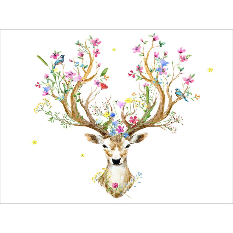 Canvas-Art Hirsch 60 x 80 cm