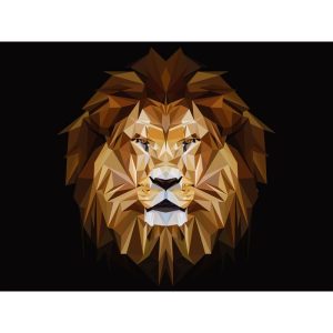 Canvas-Art Löwe abstrakt 90 x 120 cm Canvas-Art Löwe abstrakt 90 x 120 cm