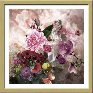Framed-Art Baroqü Flowermix II 33 x 33 cm Framed-Art Baroqü Flowermix II 33 x 33 cm