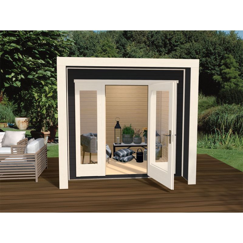 Weka Designhaus 263 Größe 1 235 x 241 cm schwarz